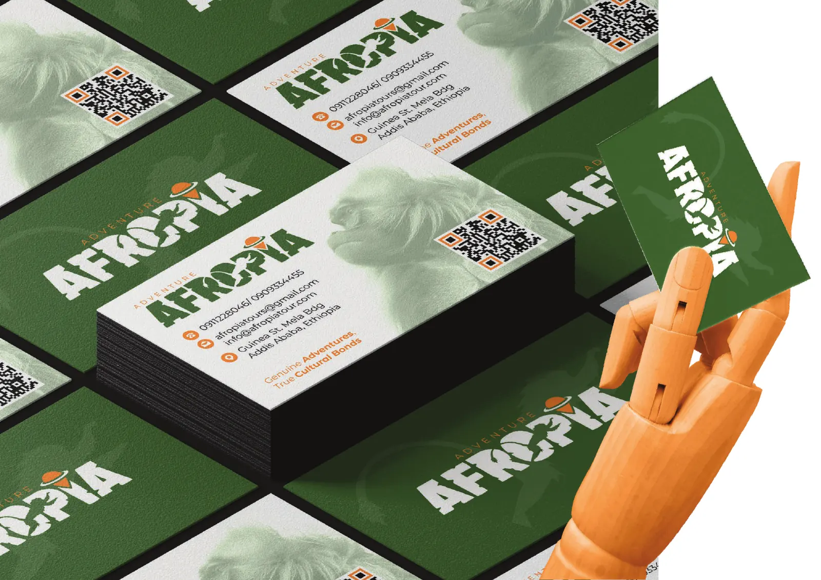Adventure Afropia: Brand identity for a tour company