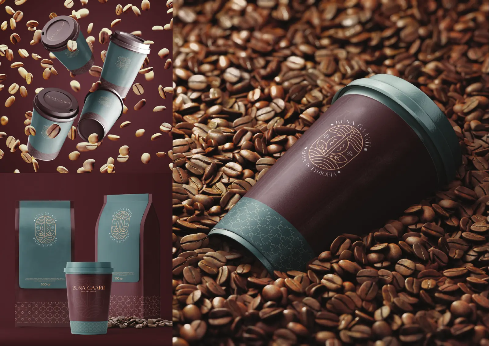 Buna Gaarii: Coffee packaging and identity