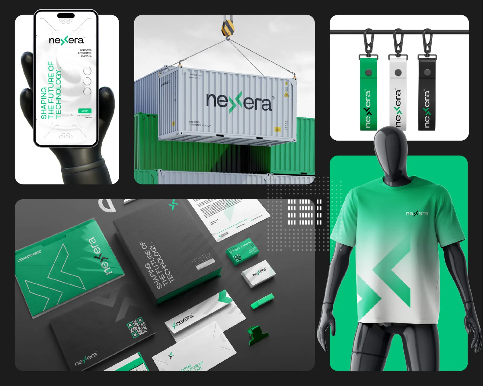 Nexera: Brand identity for an AI automation company