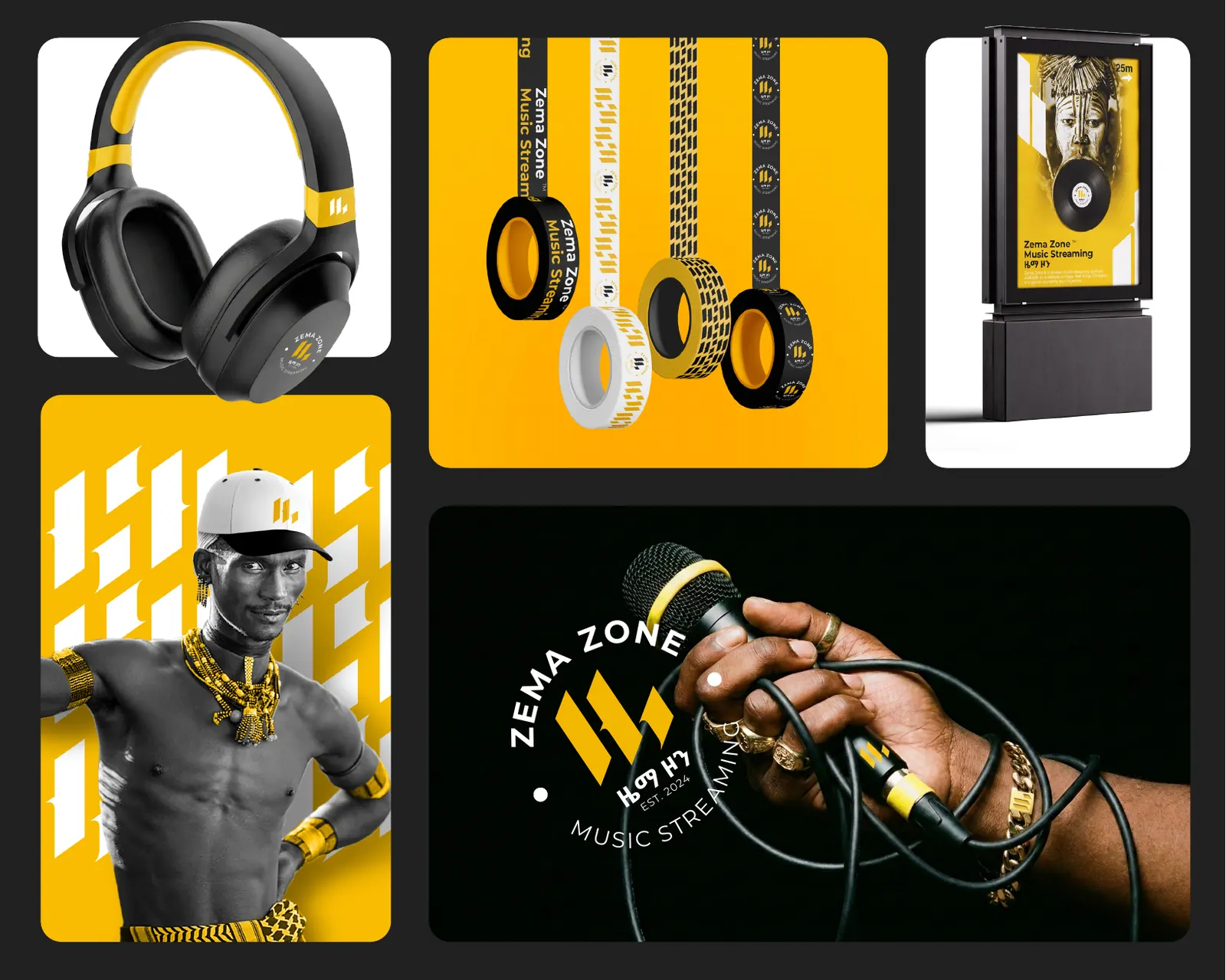 Zema Zone: Brand identity for a music streaming app